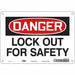 Safety Sign 7 inx10 in Polyethylene