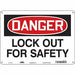Safety Sign 10 inx14 in Polyethylene