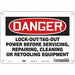 Safety Sign 10 inx14 in Polyethylene