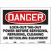 Safety Sign 7 inx10 in Vinyl