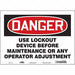 Safety Sign 10 in x 14 in Vinyl