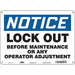 Safety Sign 10 in x 14 in Aluminum