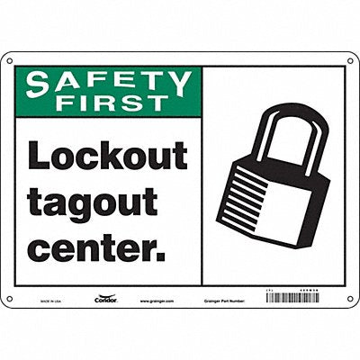K0131 Safety Sign 10 inx14 in Aluminum