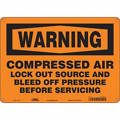 Safety Sign 10 inx14 in Aluminum