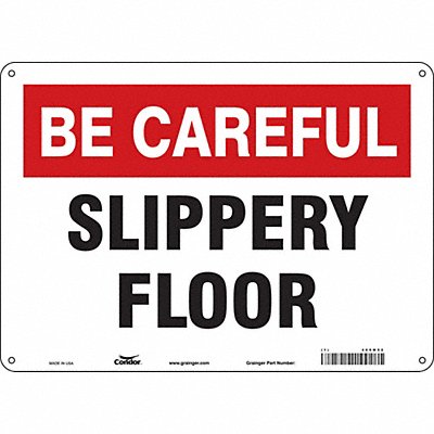 Safety Sign 10 in x 14 in Aluminum