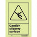 Safety Sign 10 inx7 in Glow Vinyl