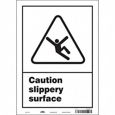 Safety Sign 14 in x 10 in Vinyl