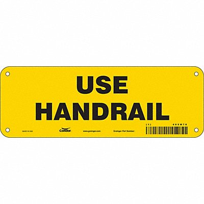 Safety Sign 3.5in x 10in Aluminum