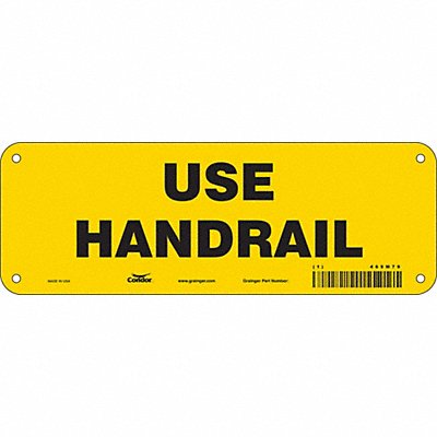 Safety Sign 3.5in x 10in Polyethylene