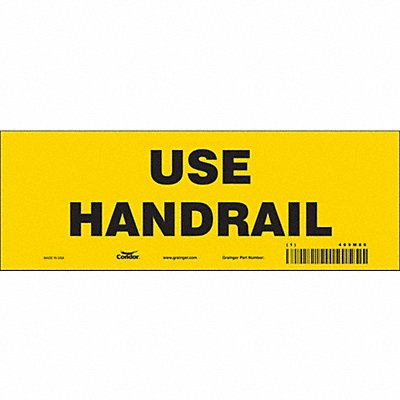 Safety Sign 3.5in x 10in Vinyl