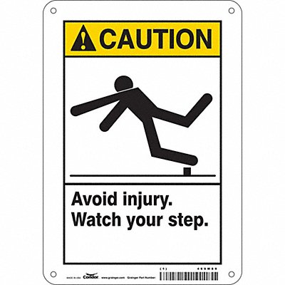 Safety Sign 10 inx7 in Polyethylene