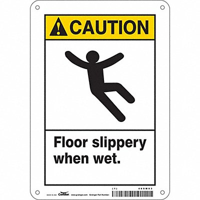 Safety Sign 10 inx7 in Aluminum