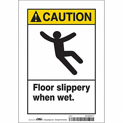 Safety Sign 10 inx7 in Vinyl