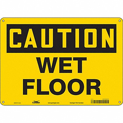 Safety Sign 10 inx14 in Polyethylene