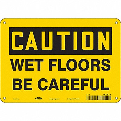 Safety Sign 7 in x 10 in Aluminum