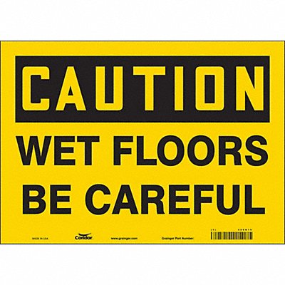 Safety Sign 10 inx14 in Vinyl