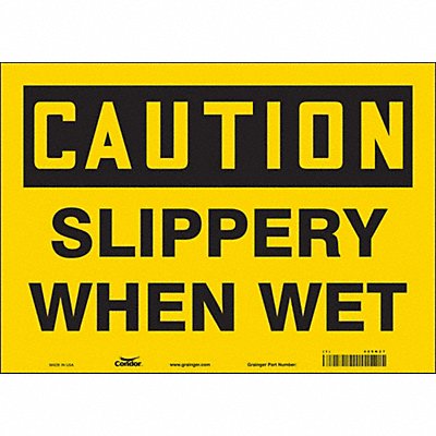 Safety Sign 10 inx14 in Vinyl