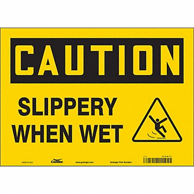 Safety Sign 10 inx14 in Vinyl
