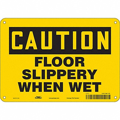 Safety Sign 7 inx10 in Polyethylene