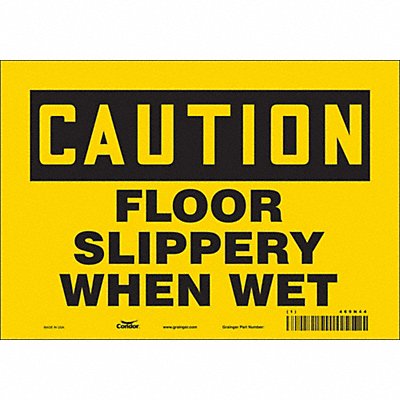Safety Sign 7 inx10 in Vinyl