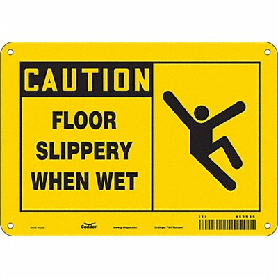 K1375 Safety Sign 7 in x 10 in Aluminum