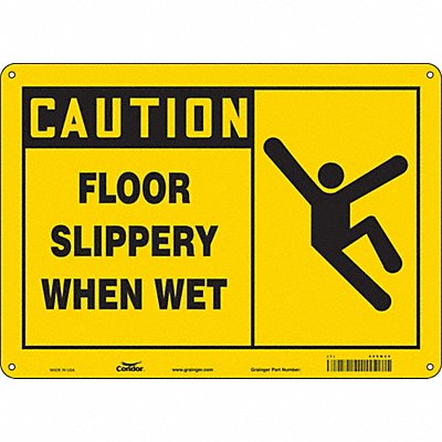 K1375 Safety Sign 10 inx14 in Polyethylene