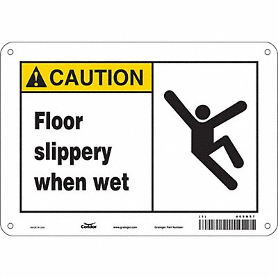 Safety Sign 7 in x 10 in Polyethylene