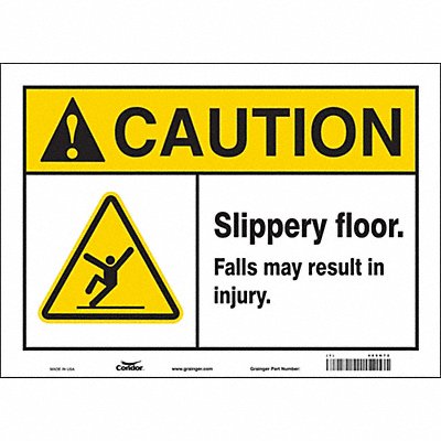 Safety Sign 10 inx14 in Vinyl