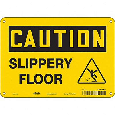 Safety Sign 7 in x 10 in Aluminum