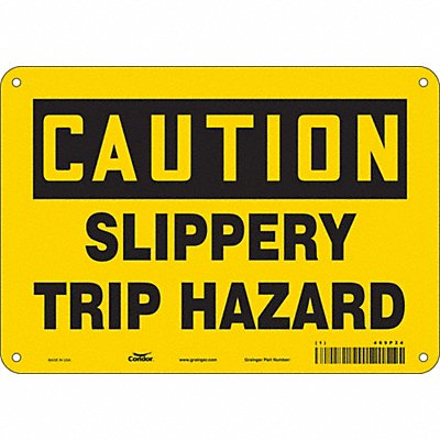 Safety Sign 7 in x 10 in Polyethylene