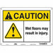 Safety Sign 10 in x 14 in Polyethylene