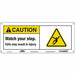 Safety Sign 7 in x 17 in Aluminum