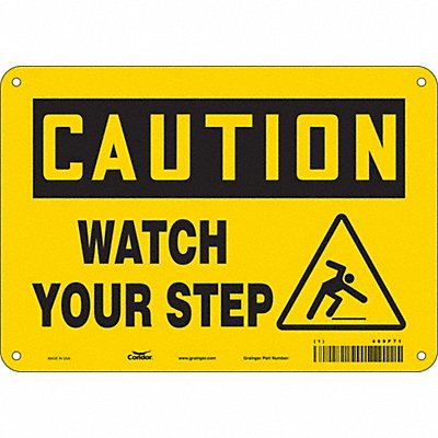 Safety Sign 7 inx10 in Polyethylene