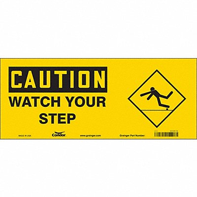 Safety Sign 7 in x 17 in Vinyl