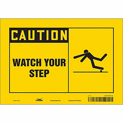 Safety Sign 7 in x 10 in Vinyl