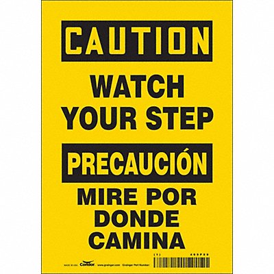 Safety Sign 10 inx7 in Vinyl