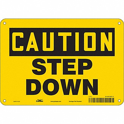 Safety Sign 7 inx10 in Polyethylene