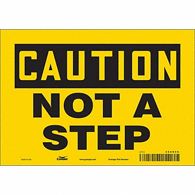 Safety Sign 7 inx10 in Vinyl