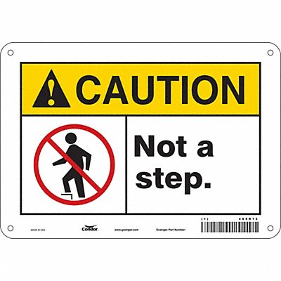 K1396 Safety Sign 7 inx10 in Polyethylene