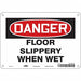 Safety Sign 7 in x 10 in Aluminum