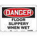 Safety Sign 10 in x 14 in Aluminum