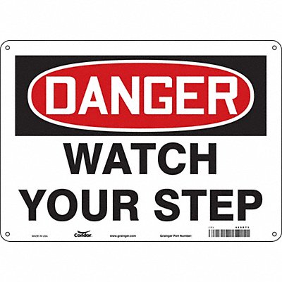 Safety Sign 10 inx14 in Aluminum