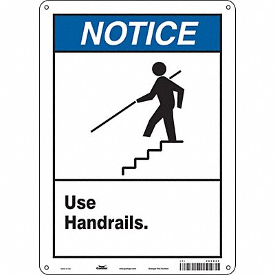Safety Sign 14 in x 10 in Polyethylene