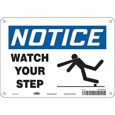 Safety Sign 7 inx10 in Polyethylene