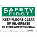 Safety Sign 10 in x 14 in Aluminum