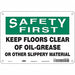 Safety Sign 7 in x 10 in Polyethylene
