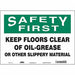 Safety Sign 10 in x 14 in Vinyl