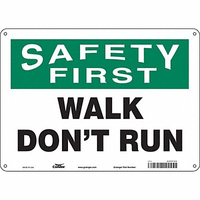 K1416 Safety Sign 10 inx14 in Aluminum