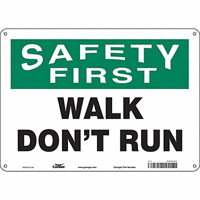 K1416 Safety Sign 10 in x 14 in Polyethylene