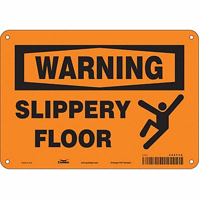 Safety Sign 7 inx10 in Polyethylene